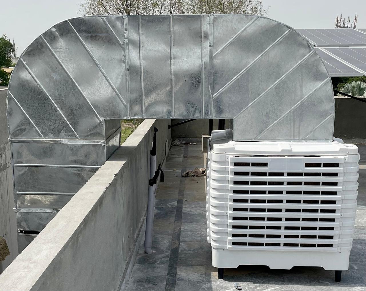 Factory air cooler system